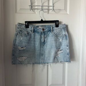 Blue Mini Skirt for Casual Outings